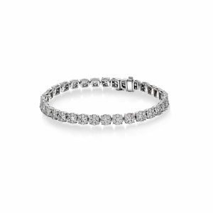 Christophersen Hvitt Gull Diamantarmbånd 5.00ct WSI