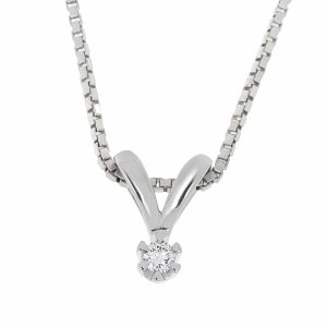 Victoria diamantsmykke i hvitt/gult gull 0.07-0.70ct. TW.SI