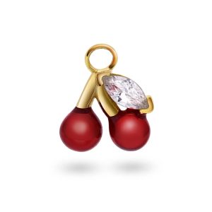 Cherry Pop charm i 925 forgylt sølv