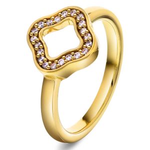 Ring i sølv med zirkonia