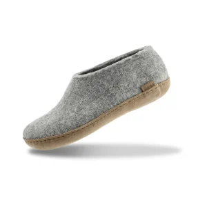 Sko med skinnsåle - Grå