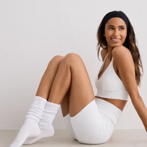 White Slouch Socks