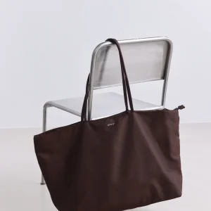 Chocolate Nylon Weekend Bag